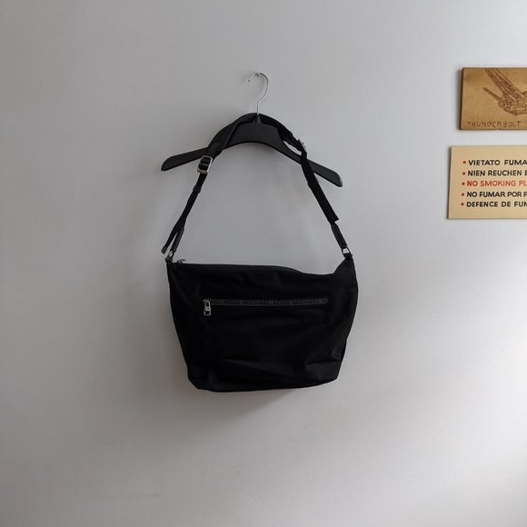 Michael Kors Crossbody Black Nylon Messenger Bag